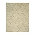 thumbnail image 7 of EORC Beige Hand Knotted Wool Traditional Modern Moroccan Rug, 8' x 10', 7 of 7