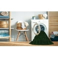 thumbnail image 2 of Ahgly Company Machine Washable Indoor Round Transitional Deep Emerald Green Area Rugs, 3' Round, 2 of 7