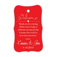 thumbnail image 1 of 100 PCS Wedding Welcome Personalized Wedding Favor Gift Paper Tags Custom Made Thank you Hang Tags, 1 of 1