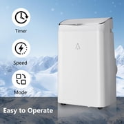 14,000BTU Portable Air Conditioners Cools up to 750 Sq.ft, Portable AC Built-in Cool, Dehumidifier, Fan, Sleep Modes with Digital Display, Room Air Conditioner with Remote Control