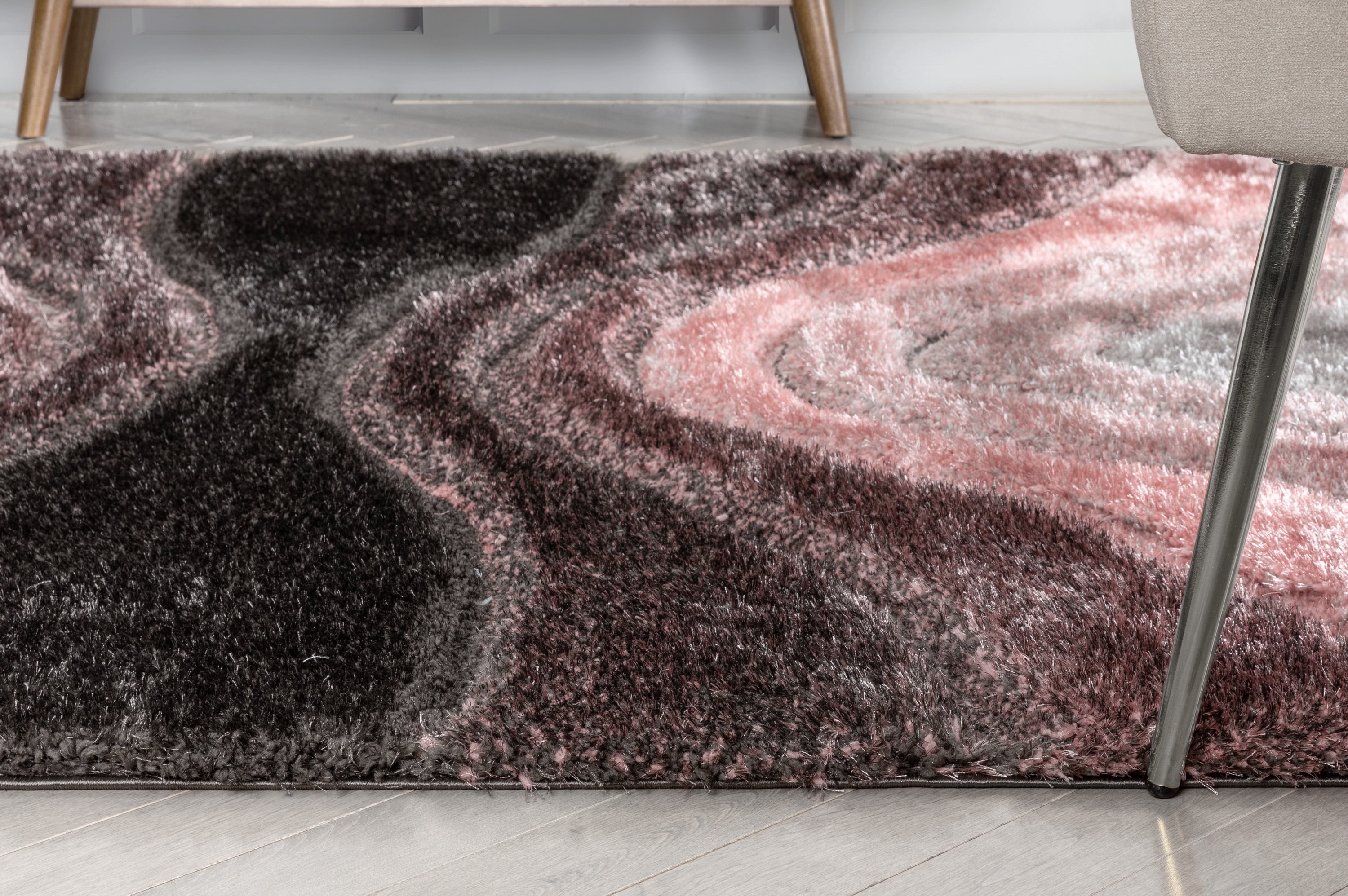 Well Woven San Francisco Geometric Area Rug, 5.25' x 7.25', Dynamic Visual Texture, Stain-Resistant, Thick, Plush, Dazzling