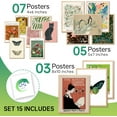 thumbnail image 7 of 15 Pcs Maximalist Gallery Wall, Colorful Eclectic Decor, Colorful Art, Girls Room, Vintage Wall Art Prints, Moody Maximalist Bedroom Decorations (UNFRAMED), 7 of 7