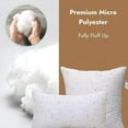 thumbnail image 2 of ACCENTHOME Outdoor Pillow Insert , Waterproof Hypoallergenic Square Decorative Throw Pillow , Couch Sham Cushion Stuffer 24 x 24 Inches set of 2, 2 of 5