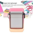 thumbnail image 2 of Extra Thick Waterproof Clear ABS Cigarette Case - 20-Count Sealed Smoke Storage Box with Lanyard, Outdoor Moistureproof Holder for Men, Portable Compact Design , Cigarette Holder Case,Pink, 2 of 11