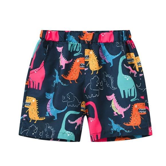 Kids Boys' Shorts Blue Straight Leg Regular Athletic Shorts Baby Summer Clothes Boy Essentials Shorts 4-5 Years