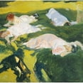 thumbnail image 3 of Joaquín Sorolla 15x15 Black Modern Framed Museum Art Print Titled - La Siesta (1911), 3 of 5