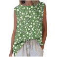 thumbnail image 1 of Hauts à Enfiler pour Femmes Printemps Automne Vêtements 2025 Manches Longues Chemises Tendance Col Rond Ample Festival Hauts Mode Décontractée Imprimé Col Rond Sans Manches T-shirt Débardeur Grande Taille pour Femmes Été, 1 of 5