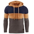 thumbnail image 1 of Awdenio Men's Autumn And Winter Stitching Long-sleeved Hooded Sweatshirt, 1 of 2
