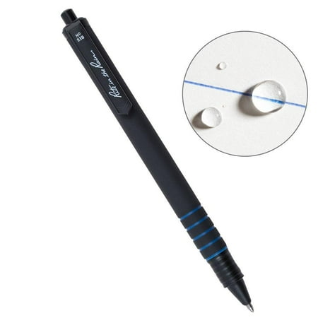 All-Weather Durable Clicker Pen - Blue Ink (No. 93B), WRITES THROUGH: The permanent ink writes through water, grease, and mud without clumping or smearing. By Rite In The