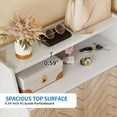 thumbnail image 7 of Dextrus 5-Tier Shoe Cabinet with Doors, Modern Shoe Storage Cabinet with Open Shelves, Free Standing Large Shoes Rack Organizer for Entryway/Hallway/Closet, 7 of 7