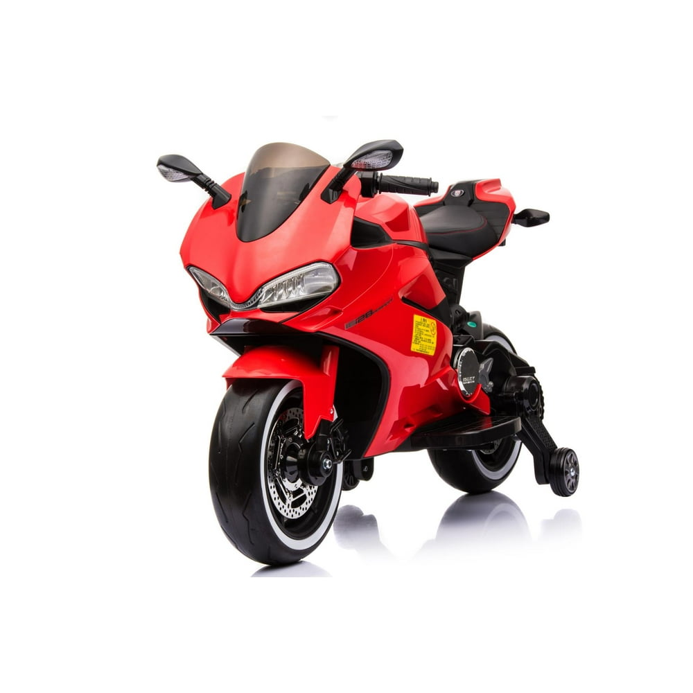 FRP 12V Kids Bike Ride On Toys Dirt Bike Motorcycle, Electric Mini Bike