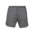 thumbnail image 1 of Men's Double Layer Sports Shorts Gym And Training Quick Dry Five Pants, 1 of 1
