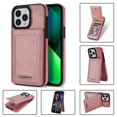 thumbnail image 1 of SaniMore for iPhone 14 Pro Max 6.7" Magnetic Wallet Case, PU Leather Case with Card Slot & Multi-Angle Kickstand Shockproof Protective Case for iPhone 14 Pro Max Women Men, Rosegold, 1 of 7