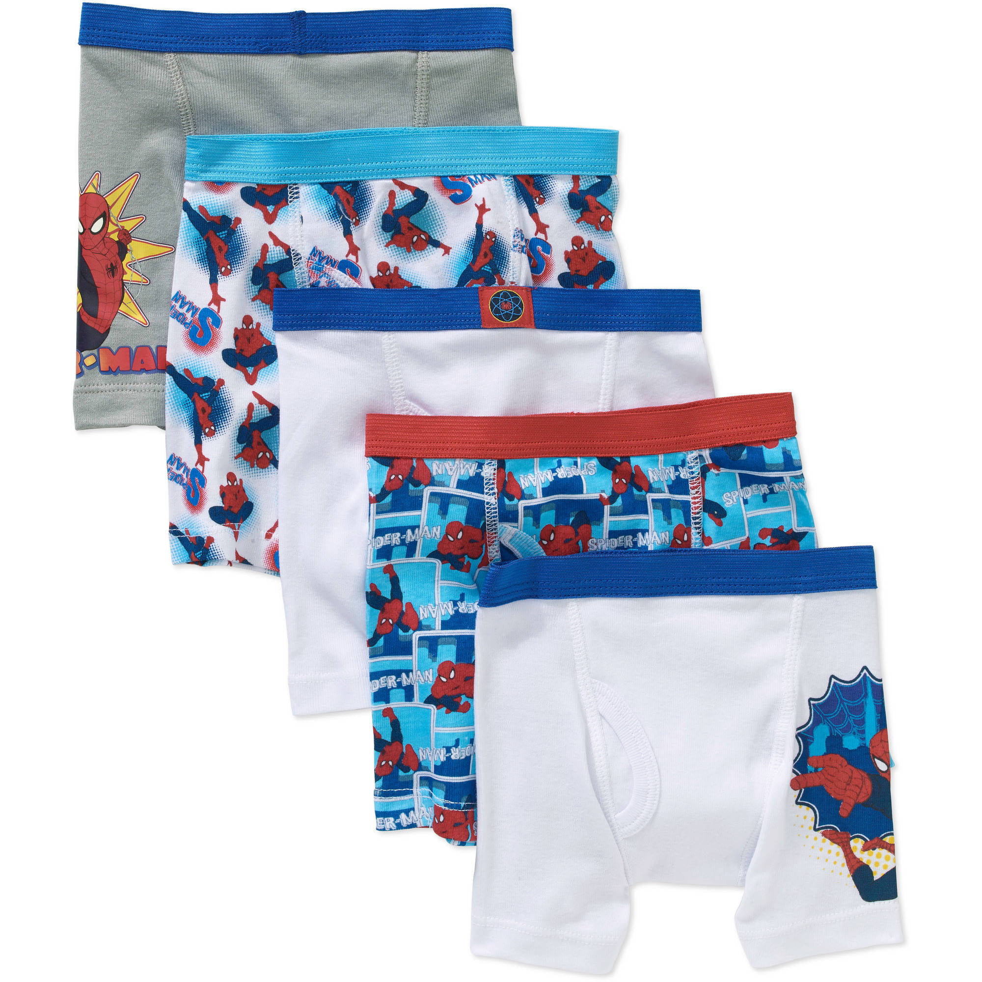 Boys Spiderman Trunk 2 in A Pack Kids Spiderman Boxer Shorts Trunk Age 2-8 Years 
