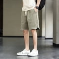 thumbnail image 2 of Pantalones cortos de gran tamaño para hombre, pantalones de verano de cinco puntos para hombre, pantalones holgados informales americanos para niño, 2 of 4