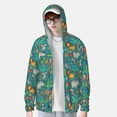 thumbnail image 4 of Sigee Jungle Animals Print UPF50+ Men's Sun Protection Hoodie Shirt SPF UV Shirt Long Sleeve Fishing Outdoor Lightweight, S-3XL, 4 of 9