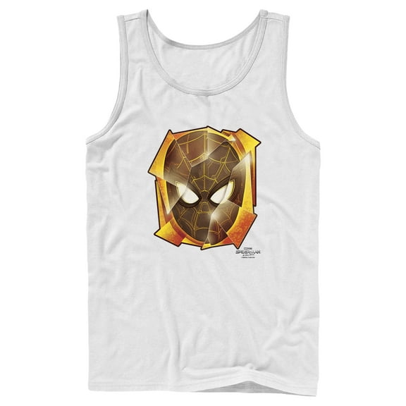 Men's Marvel Spider-Man: No Way Home Golden Mask Tank Top White Medium