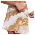 thumbnail image 4 of Women's Leisure Fitness Sports Tie Dyed Printed Double Layer Skirt Pants Pocket Half Skirt Skater Skirts Crib Bed Skirt Girls Midi Skirt Skirt Bathing Suits for Women Tennis Skirt with Shorts Skirt, 4 of 7