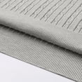 thumbnail image 6 of Short Sleeve Knit Golf Shirts for Men 2026 Summer Polo Collar Cable Knit Stretchy Casual Vacation Beach Tops with Buttons Light Gray M, 6 of 9