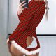 thumbnail image 1 of Pijama de una pieza de felpa esponjosa para mujer, pelele con solapa y botones, ropa de dormir para el Día de San Valentín, mono con forma de corazón, 1 of 4