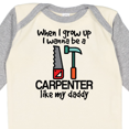 thumbnail image 4 of Inktastic Future Carpenter Builder Like Daddy Boys Long Sleeve Baby Bodysuit, 4 of 5