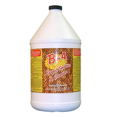 B-4 Commercial Carpet Spotter, Cleaner and Stain Remover - 1 gallon (128 (Best Coffee Stain Remover For Carpet)