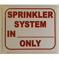 thumbnail image 1 of SPRINKLER SYSTEM IN ________ONLY SIGN ( ALUMINIUM 10x12 -Rust Free )(ref-2022-4), 1 of 4