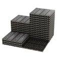 thumbnail image 2 of EDTara Interlocking Deck Tiles Use Wood Plastic Composite for Waterproof, Weather-Resistant Flooring, Designed To Snap Together Easily for Fast Installation On Balconies, Patios, or In Gardens, 2 of 8