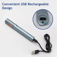 thumbnail image 4 of Electric Nose Hair Trimmer Aluminum Tube Body Arched Cutter Head USB Rechargeable with Eyebrow Trimmer, 4 of 8