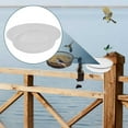 thumbnail image 4 of White And Transparent Bird Feeder Water Tray, Outdoor Courtyard Bird Feeding Water Dispenser, for Bird Lover (1Pc), 4 of 6