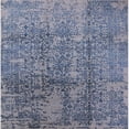 thumbnail image 1 of Ahgly Company Machine Washable Indoor Square Industrial Modern Azure Blue Area Rugs, 3' Square, 1 of 7