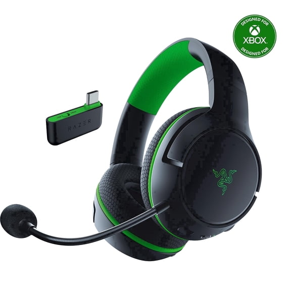 Razer HyperSpeed Over-Ear Wireless Gaming Headset, Black