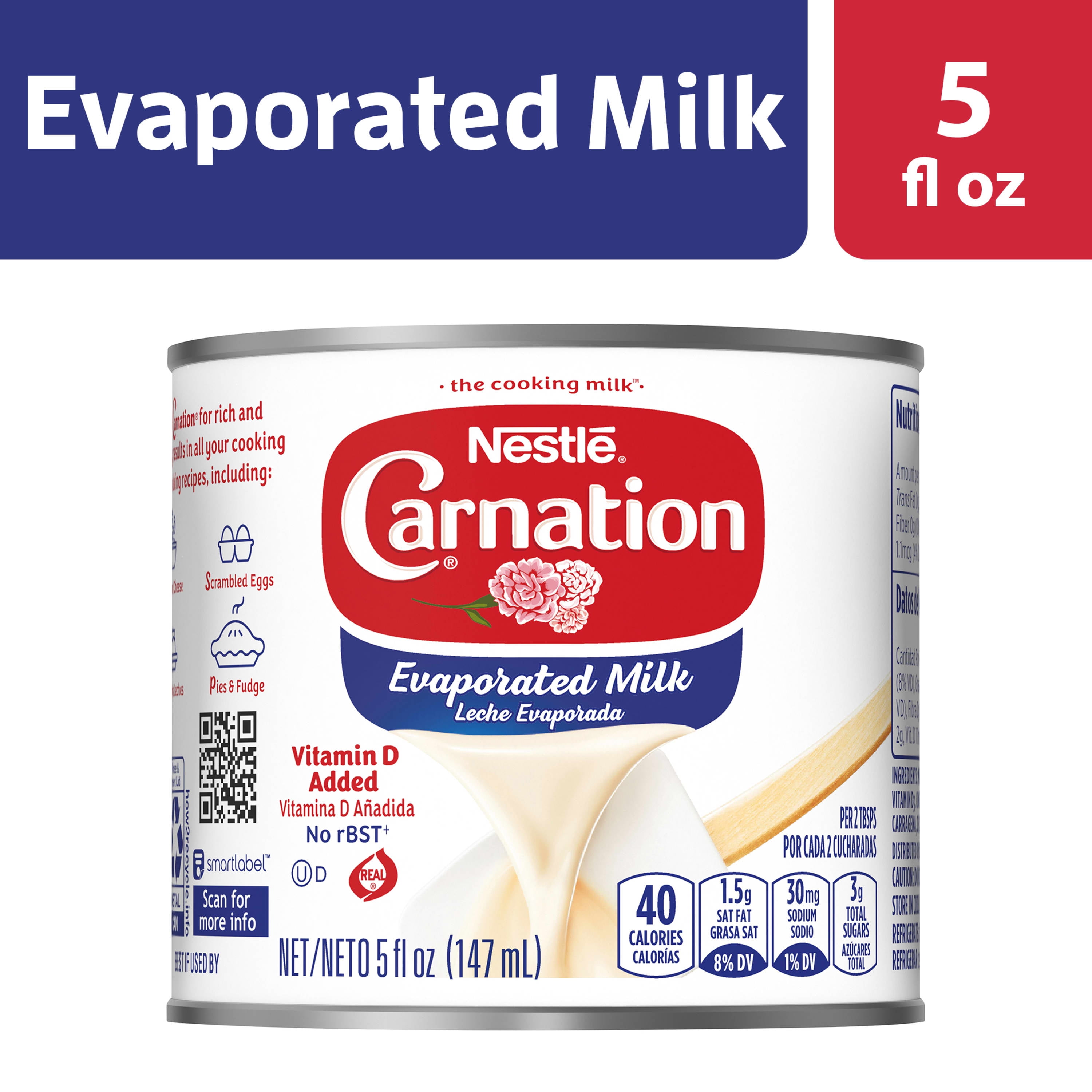 Nestle Carnation Evaporated Milk, Vitamin D Added, 5 fl oz