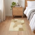 thumbnail image 3 of ODIKA 2'x3' Ultra-Soft Accent Mat, Spotted Abstract Inspired Patchwork Bordered Motif Layout Cow Flowing Dynamic None Washable, Bare feet friendly, Easy Care Indoor rug for Bedside, Footrest, 3 of 7