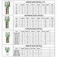 thumbnail image 7 of Christmas Family Matching Pajamas Set Xmas Tree Letters Print Tops+Plaid Pants Set Holiday Pjs Sleepwear Loungwear Outfit, 7 of 7