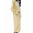 thumbnail image 2 of Womens Long Cardigan Sweaters Mohair Open Front Oversized Slouchy Knit Fall Trendy Coatigan Jackets Yellow One size, 2 of 8