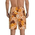 thumbnail image 2 of Balery Hippie Ditsy Floral Men's Cotton Knit Pajama Shorts Waistband & Pockets,Short Pajama Pants-4X-Large, 2 of 8