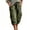 Army Green, variant on Women's Cargo Capris, Loose Casual with Pockets, Solid Summer Cropped Pants for Outdoor Work or Daily, 2026 New Limited-time Offer