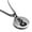 Silver, variant on Stainless Steel Pikorua (Twist) Maori Symbol Round Medallion Pendant Necklace