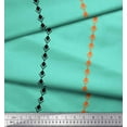 thumbnail image 1 of Soimoi Green Poly Georgette Fabric Pannahazar Jamdani Print Fabric by the Yard 42 Inch Wide, 1 of 1