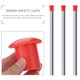 thumbnail image 4 of 60pcs Rebarde Capas de seguridad de plástico Protector de tapas de hongos para la industria de la construcción, 4 of 8