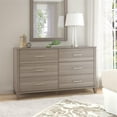 thumbnail image 2 of Bush Furniture 3-Piece Contemporary Wood Dresser and Nightstand Gray, 2 of 12