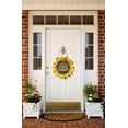 thumbnail image 2 of Sunflower Welcome Summer Wood Door Hanger 12 Inch Large Wooden Flower Sign Inspirational Wall Porch Art Summer Fall Front Door Wreath Hanging for Bedroom Living Room Indoor Outdoor Kitchen Home Decor, 2 of 5