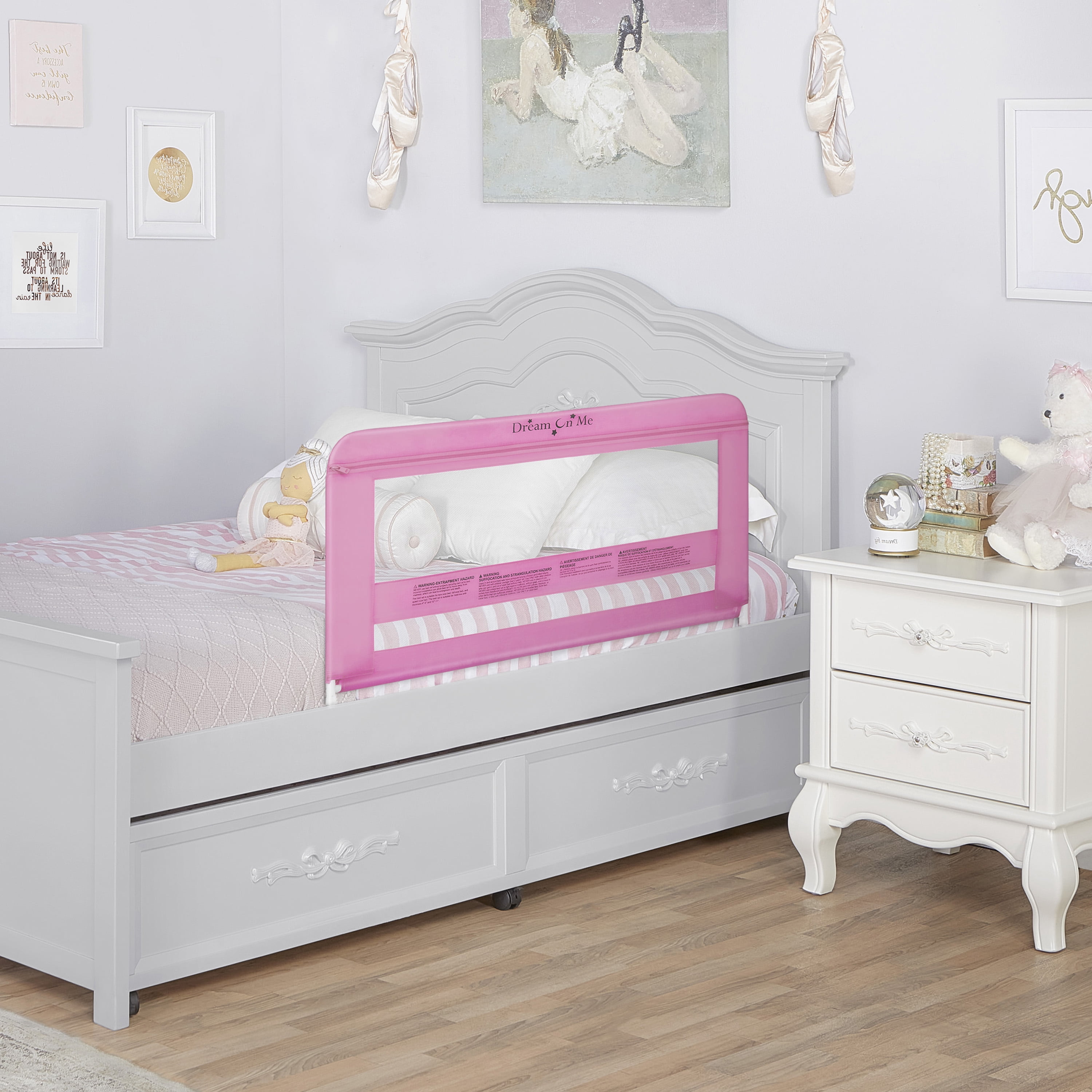 Dream On Me Lilibet Twin/Full/Queen Mesh Safety Bed rail Single Pack, 23*40