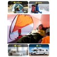 thumbnail image 7 of Warm Washable 3–4 Season Mummy Sleeping Bag for Adults – 15–45 ℉ , Long Size, Green, Compressible, Polyester, 7 of 7