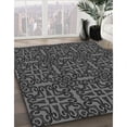 thumbnail image 2 of Ahgly Company Indoor Rectangle Patterned Charcoal Black Area Rugs, 7' x 10', 2 of 6