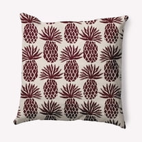 Simply Daisy 20" x 20" Pineapple Stripes Decorative Throw Pillow, Pomegranate