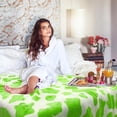 thumbnail image 3 of Green Throw Blankets Fleece Soft Blankets & Throws Super Soft Plush Blanket Twin Size, 3 of 5