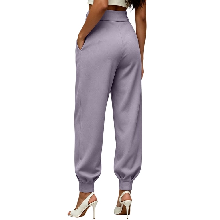 high waisted jogger dress pants Amazon.com: CRZ YOGA 4-Way Stretch High Waisted Joggers for Women Casual Dress Work Workout Pants Pockets Coffee Brown XX-Small : Clothing, Shoes & Jewelry