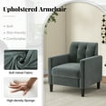 thumbnail image 4 of Costway 1 PCS Mid Century Modern Velvet Accent Chair with Tufted Back Arms for Livingroom, 4 of 8